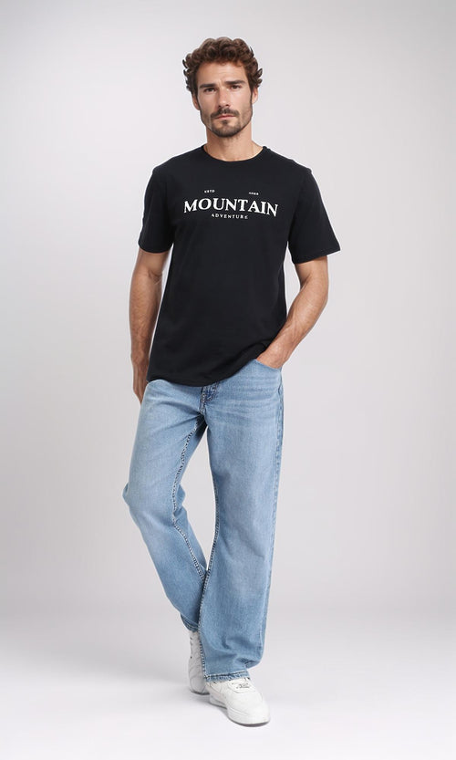 R209366 - "Mountain" Short Sleeves Summer - Black