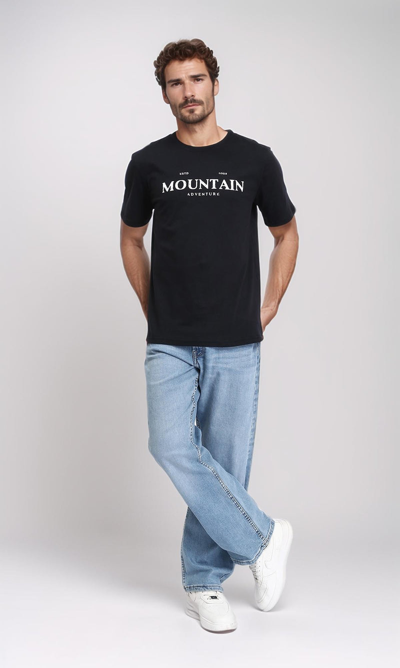 R209366 - "Mountain" Short Sleeves Summer - Black