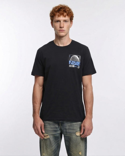 NYC Globe Graphic T-Shirt - Black