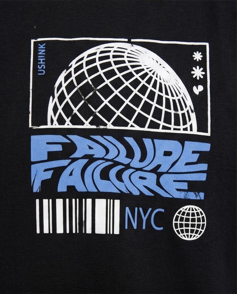 Ravin NYC Globe Graphic T-Shirt – Black - R209367