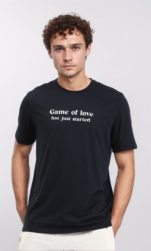 R209370 - Regular Fit Printed Cotton Tee - Black