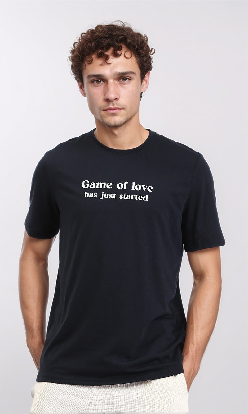 R209370 - Regular Fit Printed Cotton Tee - Black