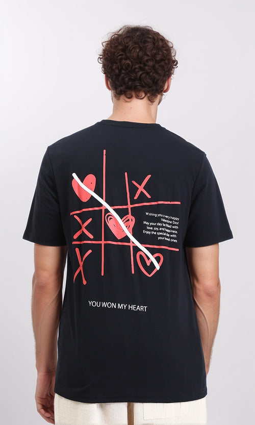 R209370 - Regular Fit Printed Cotton Tee - Black