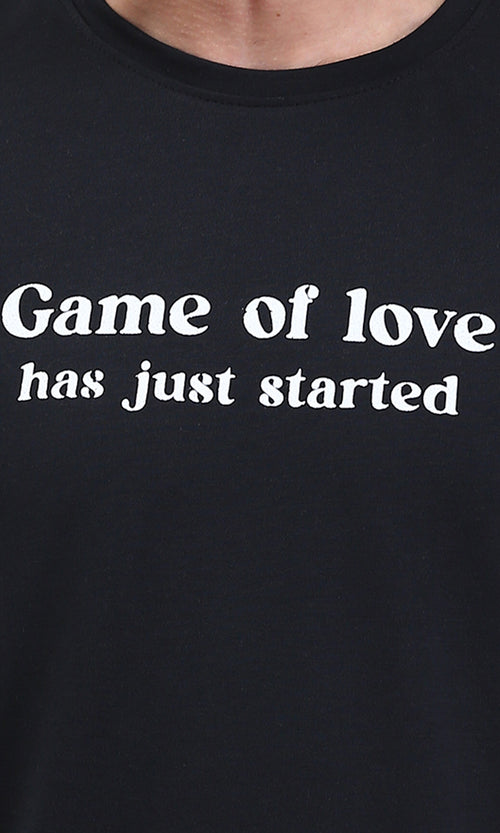 R209370 - Regular Fit Printed Cotton Tee - Black