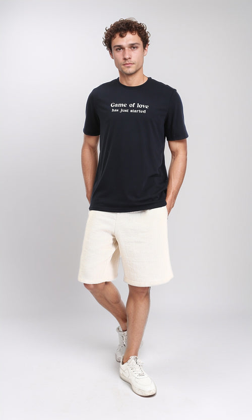 R209370 - Regular Fit Printed Cotton Tee - Black