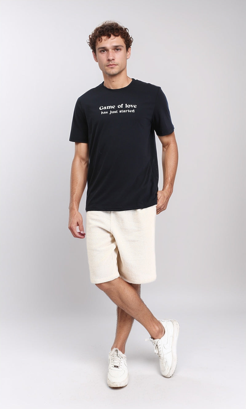 R209370 - Regular Fit Printed Cotton Tee - Black