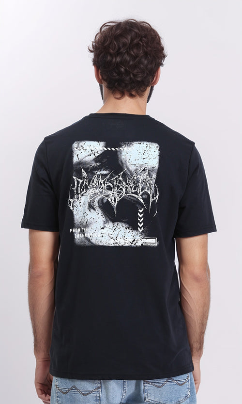 R209374 - Regular Fit Slip On Cotton Tee - Black