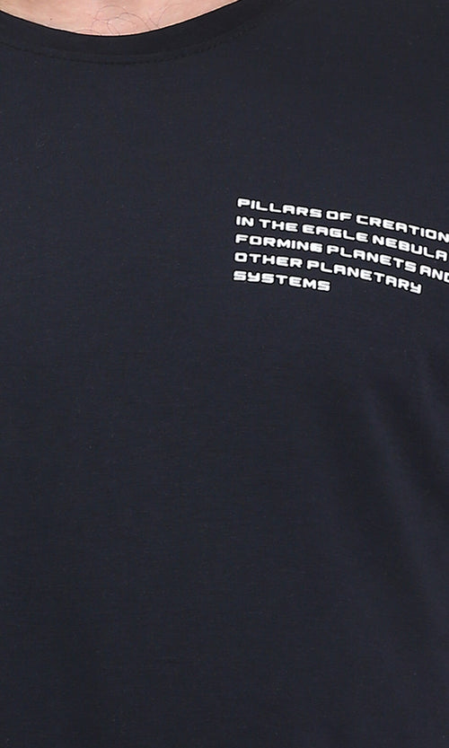 R209374 - Regular Fit Slip On Cotton Tee - Black