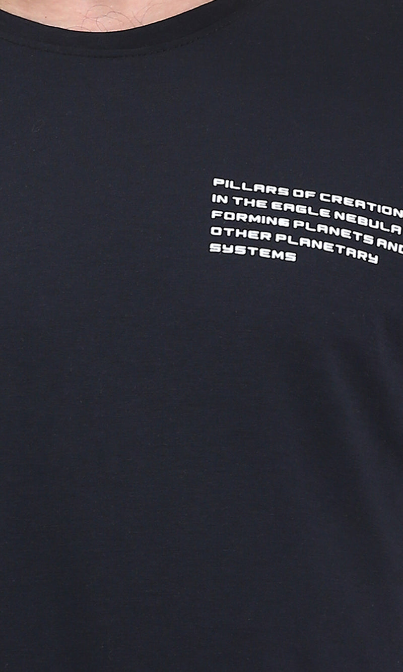 R209374 - Regular Fit Slip On Cotton Tee - Black