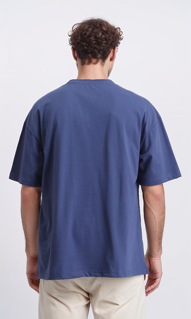 R209392 - Crew Neck Slip On Basic Tee - Light Navy Blue