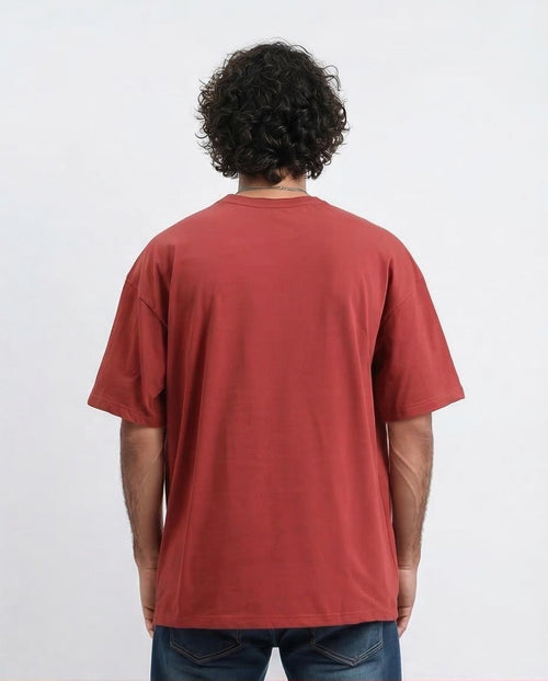 Ravin Heavyweight Oversized T-Shirt – Terracotta Red - R209406