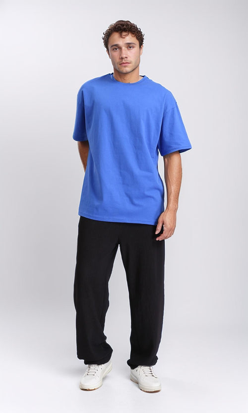 R209408 - Crew Neck Slip On Basic Tee - Blue
