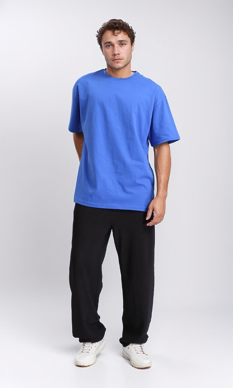 R209408 - Crew Neck Slip On Basic Tee - Blue