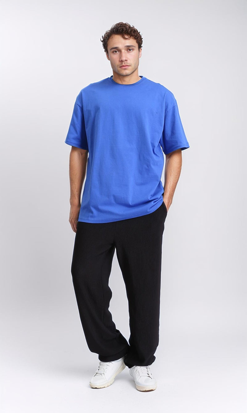 R209408 - Crew Neck Slip On Basic Tee - Blue