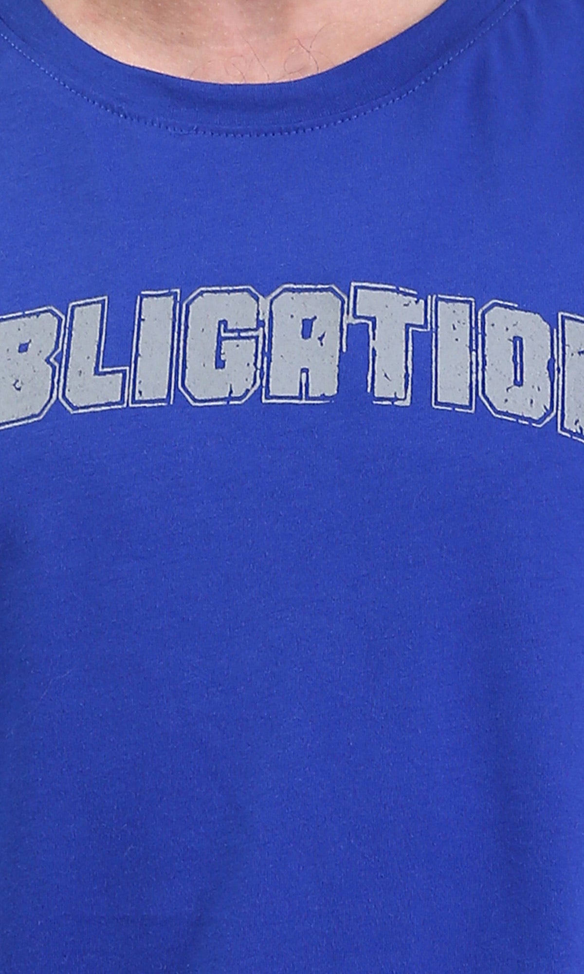Ravin Men's Oversized "Obligation" Graphic T-Shirt – Royal Blue - R209409