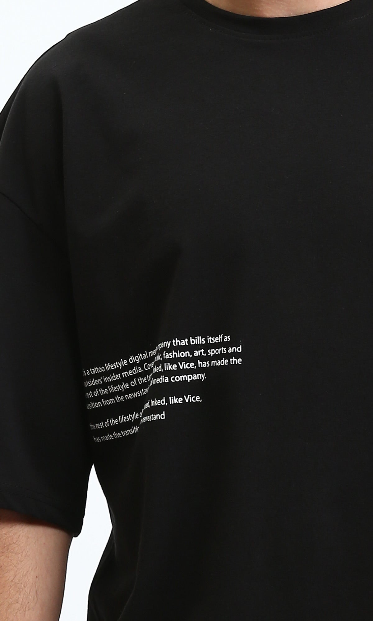 Ravin "INK YOU" Oversized Graphic Tee - Black - R209417