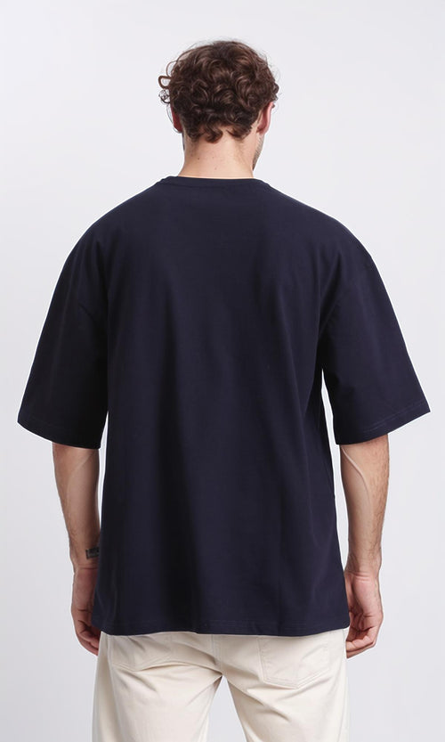 R209418 - Crew Neck Slip On Basic Tee - Dark Navy Blue