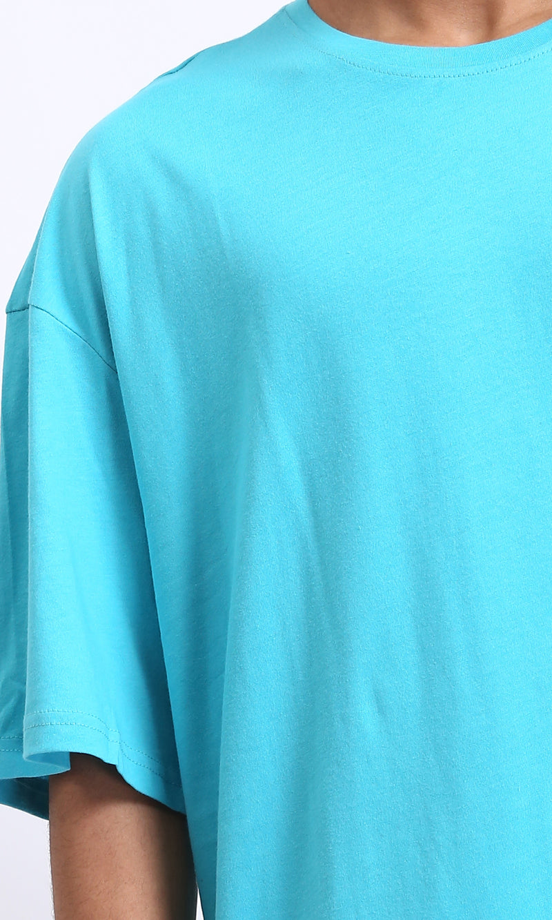 R209420 - Crew Neck Slip On Basic Tee - Sky Blue