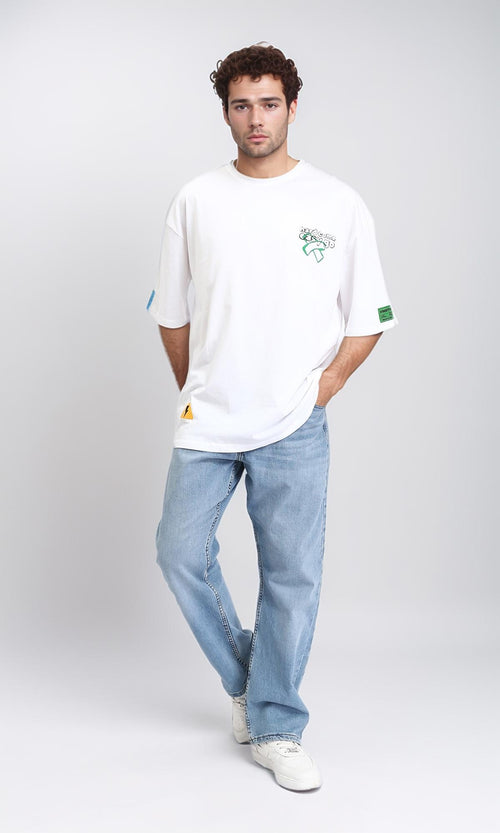 R209428 - Crew Neck Slip On Cotton Tee - White