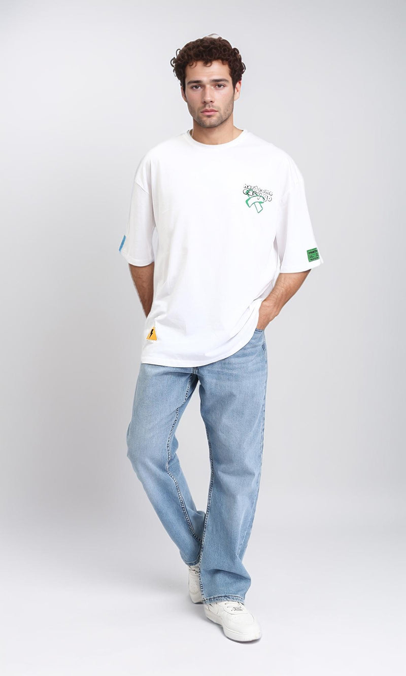 R209428 - Crew Neck Slip On Cotton Tee - White