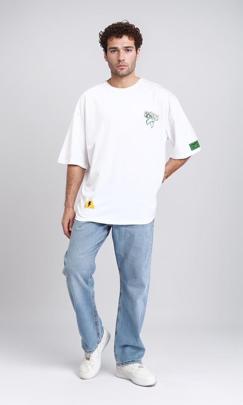 R209428 - Crew Neck Slip On Cotton Tee - White