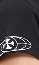 R209438 - Round Neck Printed Short Sleeves Tee - Black