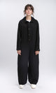 R209474 - Long Sleeves Summer Buttoned Jumpsuit - Black