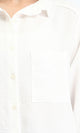 R209485 - Long Sleeves Shirt with Front Pocket - Off-White