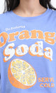 R209489 - "Orange Soda" Printed Cotton Tee - Lavender Blue