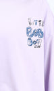 R209490 - Casual Printed Slip On Tee - Light Purple