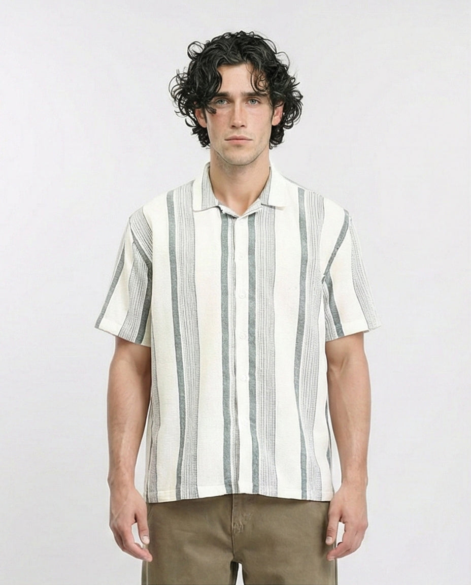 Solid Wide Leg Casual Pants - Khaki