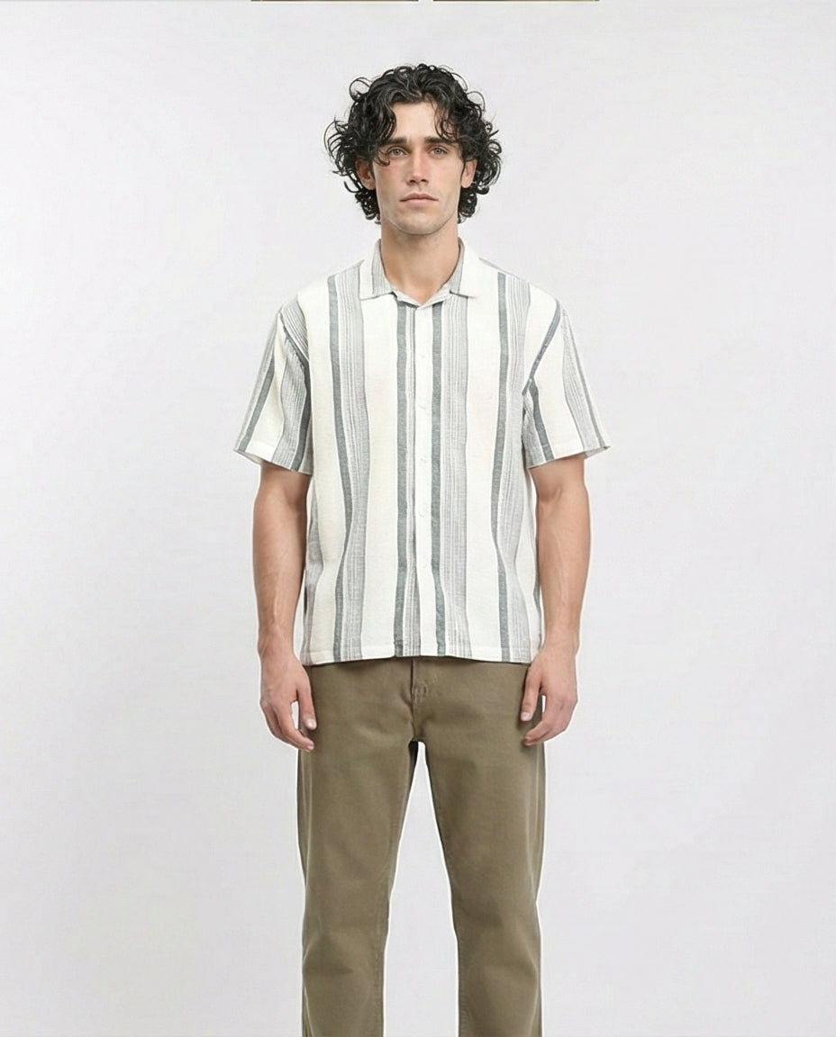 R209806 - Solid Wide Leg Casual Pants - Khaki