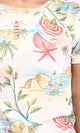 R209831 - Slip On Summer Patterned Tee - Multicolor