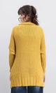 R209883 - Open Neckline Regular Fit Cardigan - Mustard
