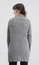 R209886 - Open Neckline Regular Fit Cardigan - Medium Grey