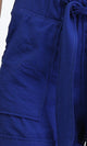 R209922 - Slip On Summer Shorts with Lace up - Royal Blue
