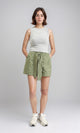 R209923 - Fashionable Shorts with Decorative Belt - Olive