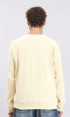 R210101 - Long Sleeves Comfy Sweatshirt - Light Yellow