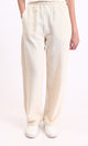 R210103 - Cotton Pants with Elastic Waist - Beige