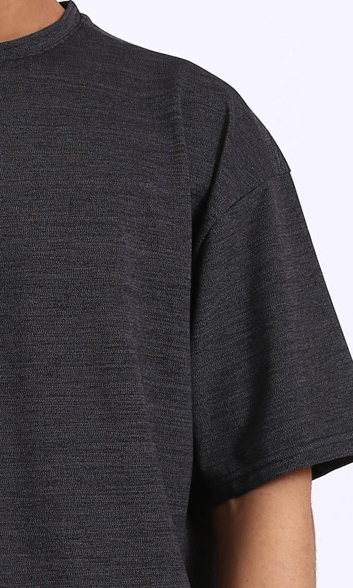 R210248 - Comfy Slip On Summer Tee - Heather Black