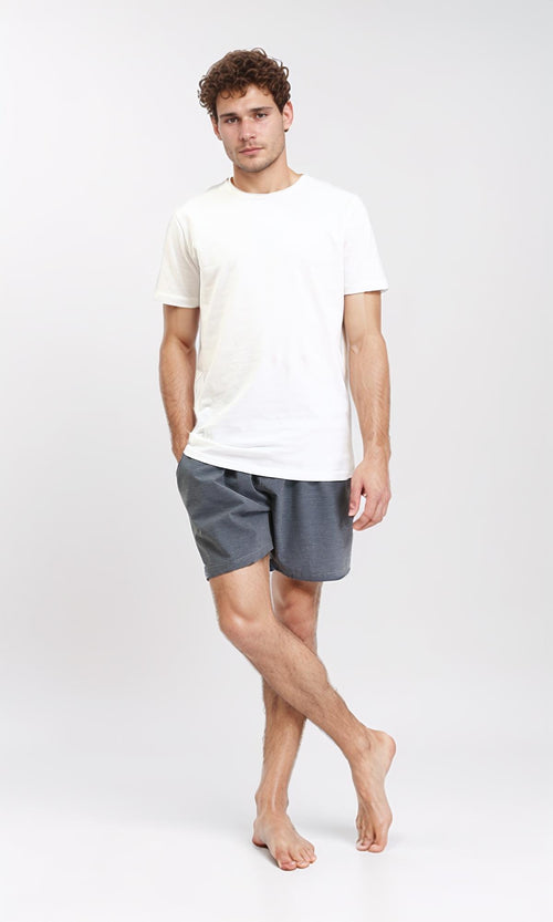 R210295 - Slip On Summer Swim Short - Heather Dark Grey