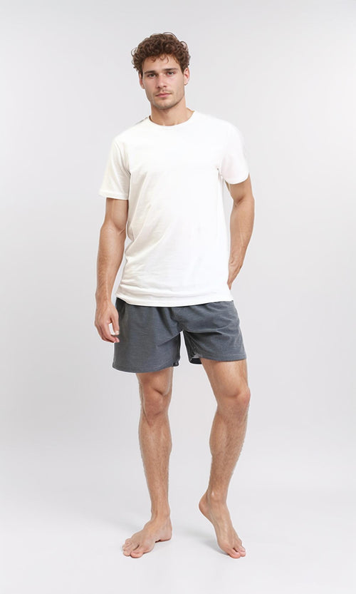 R210295 - Slip On Summer Swim Short - Heather Dark Grey