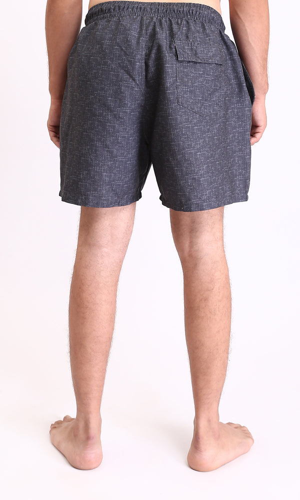 R210298 - Comfy Slip On Drawstring Swim Short - Heather Dark Grey