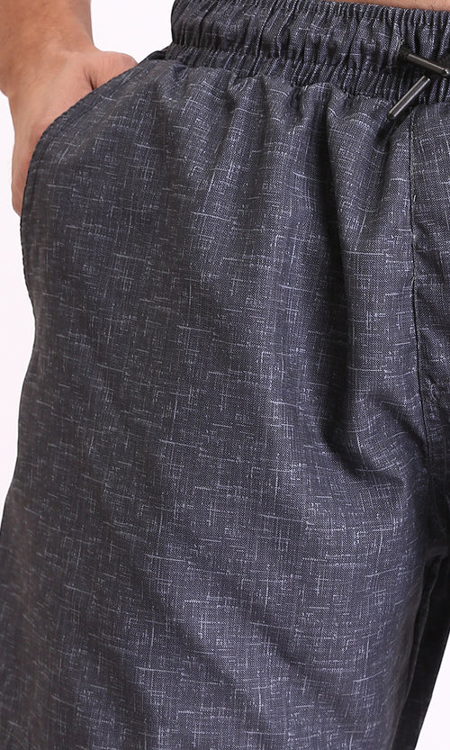 R210298 - Comfy Slip On Drawstring Swim Short - Heather Dark Grey