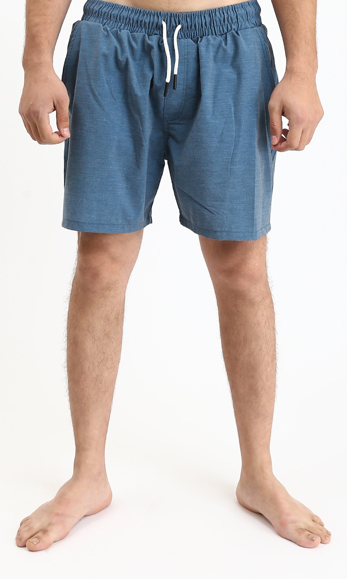 Elastic Waist Regular Swim Short - Petroleum