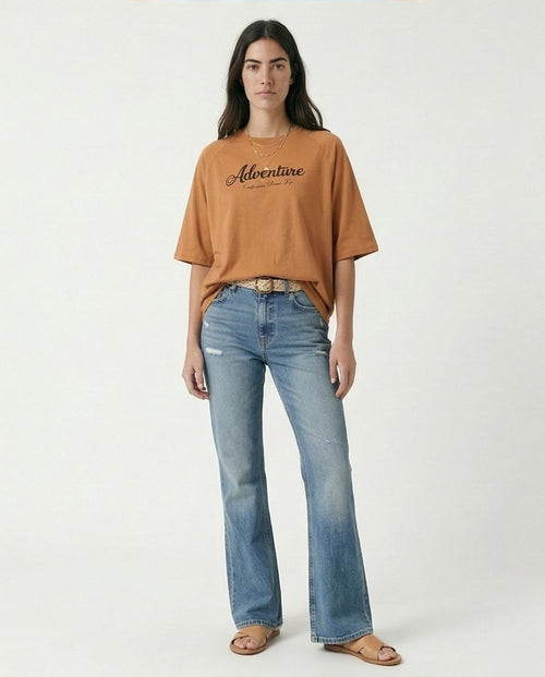 Ravin Women’s Oversized "Adventure" Raglan Tee – California Road Trip Graphic - R210325