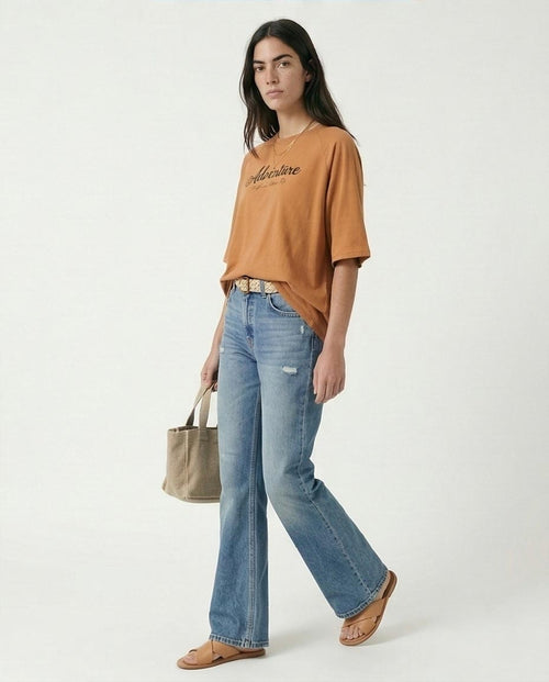 Ravin Women’s Oversized "Adventure" Raglan Tee – California Road Trip Graphic - R210325