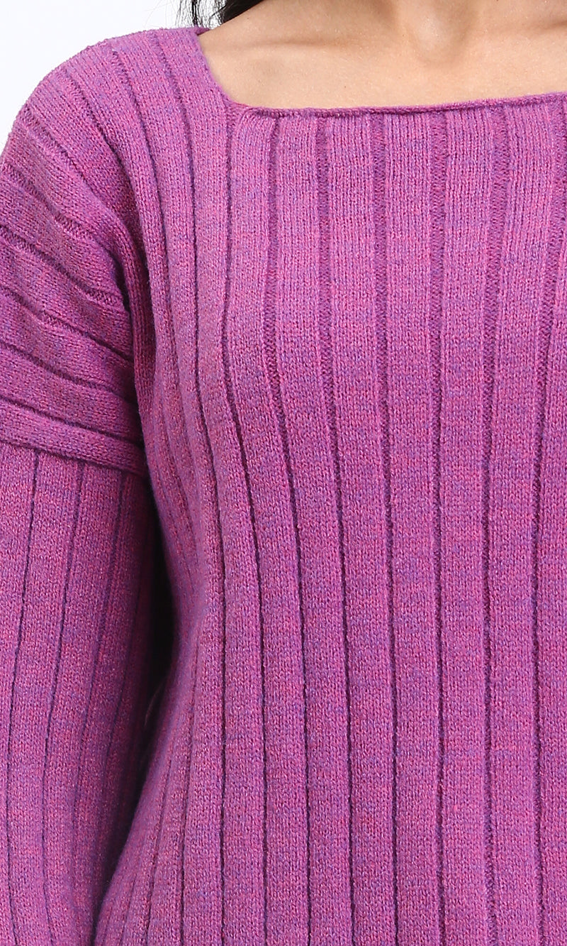 R210364 - Long Sleeves Coziness Soft Pullover - Magenta