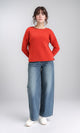 R210365 - Long Sleeves Coziness Soft Pullover - Red