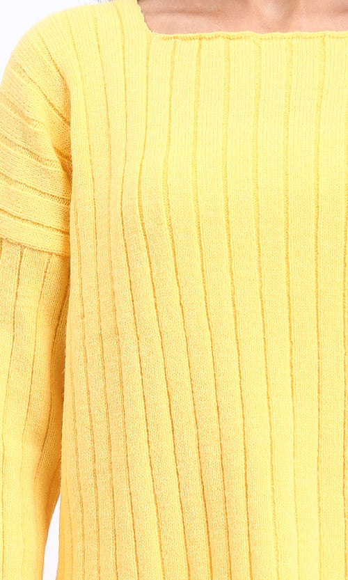 R210366 - Long Sleeves Coziness Soft Pullover - Yellow